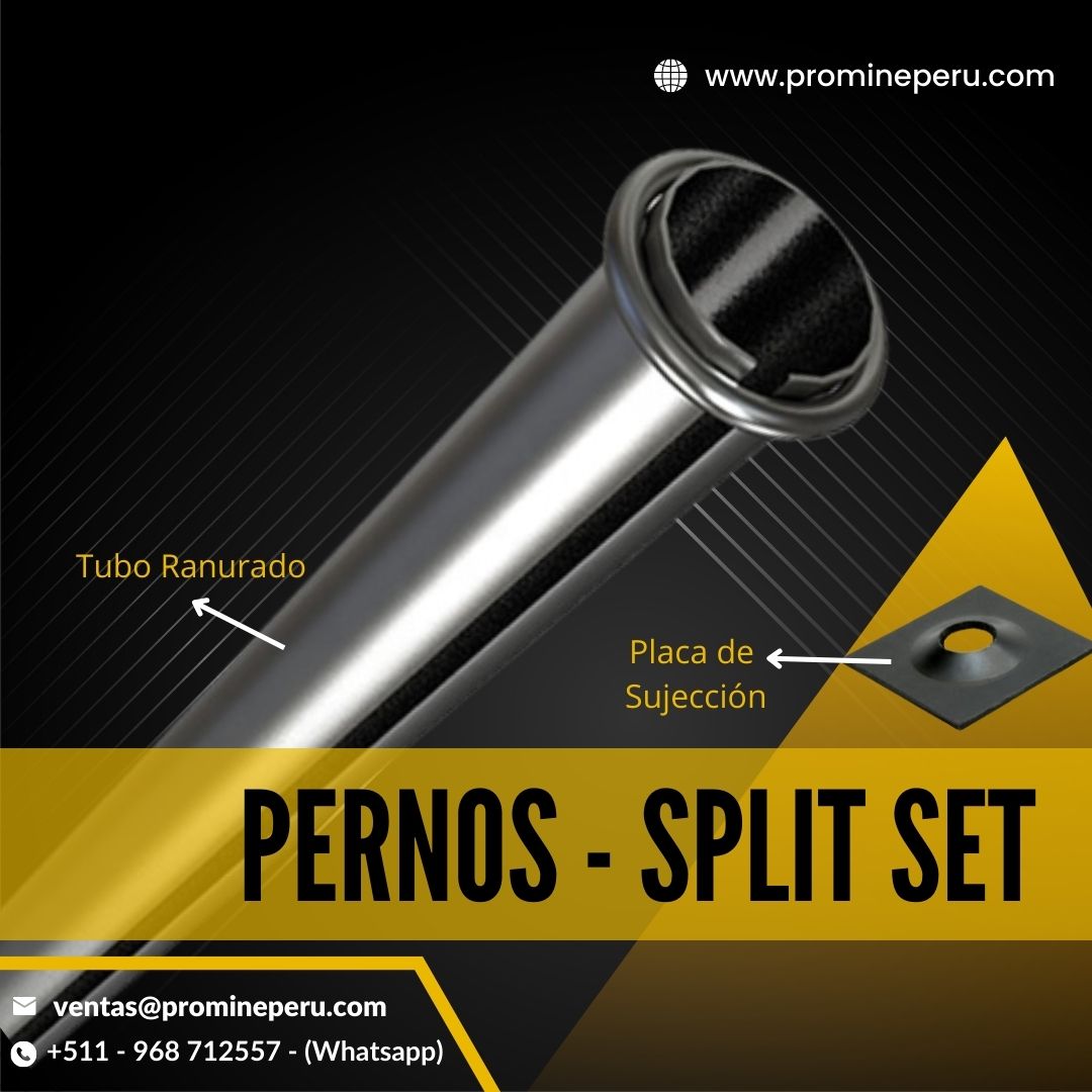 PERNO SPLIT SET ANCLAJE PARA MINAS PROMINE PERÚ